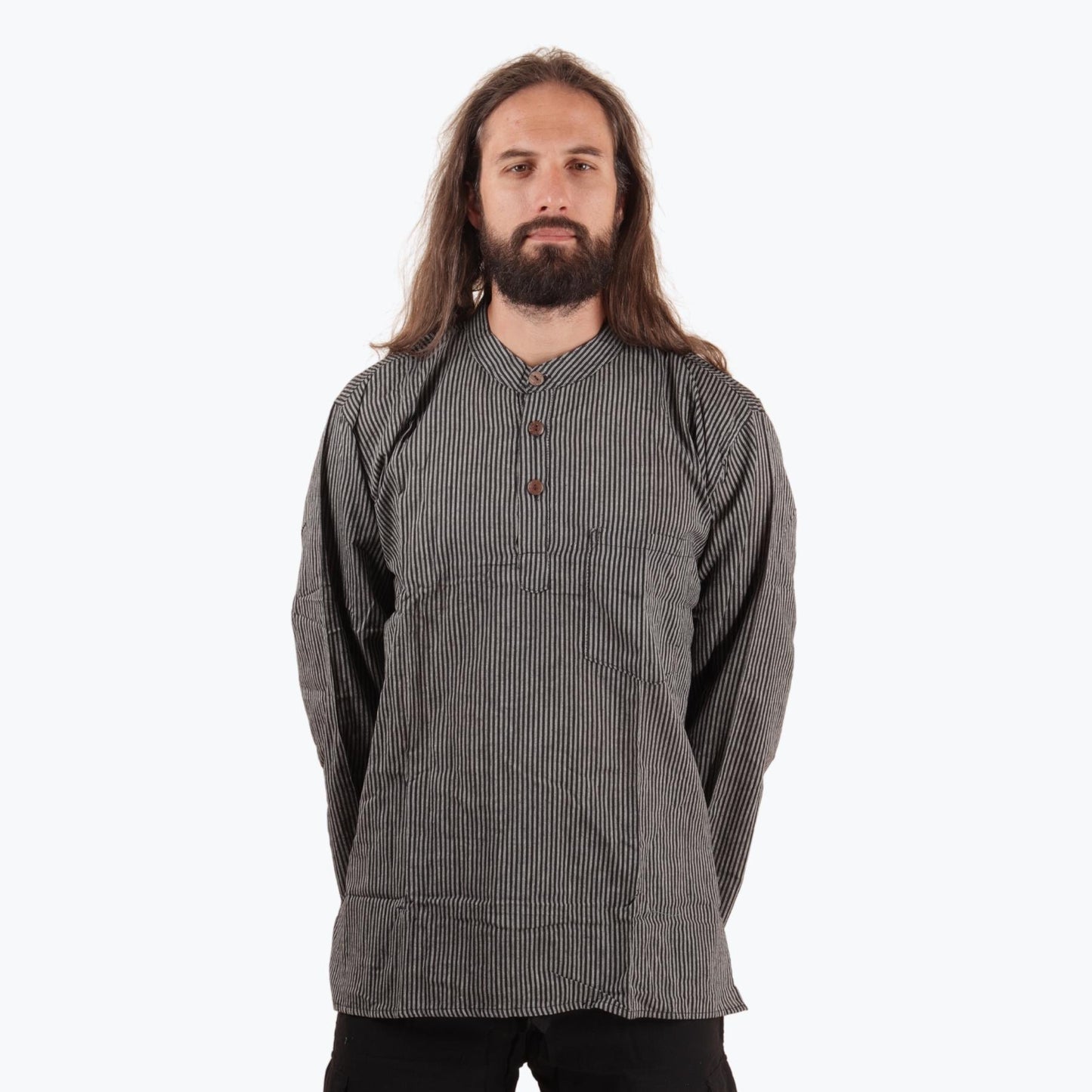 Košeľa Nipal Raya - Čierno-biela
